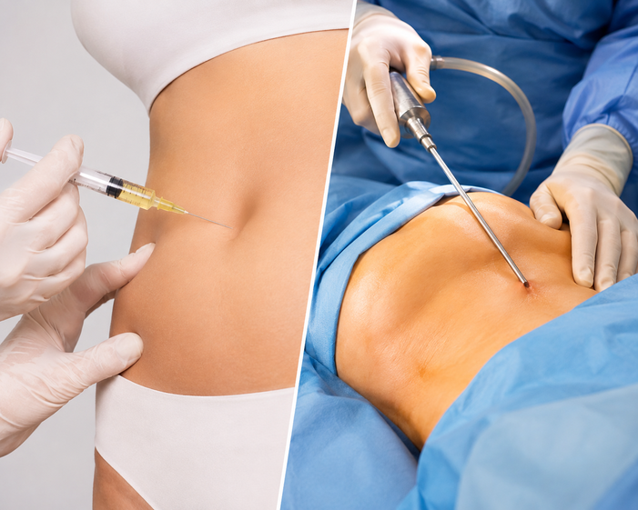 Practitioner performing Fat Dissolving Injections